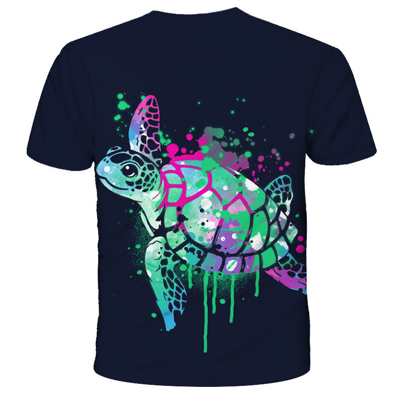 Turtle Short Sleeve T Shirt Black